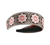 Large bandeaux pour femmes, bandeaux bohémiens pour femmes - Bandeaux en tissu brodés à fleurs pour femme, couvre-chef vintage de style ethnique, accessoires de cheveux pour filles pour la plupart des