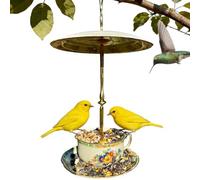 Large Bird Feeder - Vintage Weatherproof Hangable | Outdoor Metal Bird Feeder for Hummingbird | for Bluebird Hummingbird Garden Backyard Balcony Deck Birdwatching