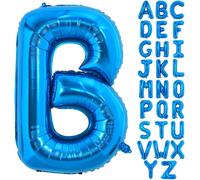 Large Blue B Balloon - 40 Inch Letter Helium, Aluminium Foil Polyester Film For Birthday Party And Valentine'S Day - Decorative Items