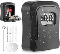 Large Capacity Key Box,Waterproof And Anti-Rust Secure Outdoor Key Box,Key Box With Code For Indoor And Outdoor Use (Alloy L)