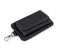 Large Capacity Men's and Women's Key Case Key Case Leather Coin Purse All-in-One Bag Card Bag (A,12.5 * 7.5 * 4cm)