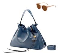Large Capacity One-Shoulder Underarm Bag,Soft Lightweight Pleated Bags for Women,Slouchy Retro Styles Crossbody Bags