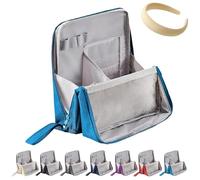 Large Capacity Oxford Cloth Standing Makeup Bag,Multi-Purpose Waterproof Makeup Organizer,Portable Cosmetic Toiletry Bag