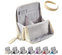 Large Capacity Oxford Cloth Standing Makeup Bag,Multi-Purpose Waterproof Makeup Organizer,Portable Cosmetic Toiletry Bag