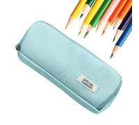 Large Capacity Pencil Case, Multiple Compartments, Pen Organizer, Portable Pen Case for Students, Spacious School Supplies Pouch Bag for Organizing Pens, Pencils, and Accessories, bleu,