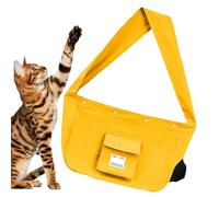 Large Capacity Pet Sling Carrier for Cats, Small, and Medium Dogs | Adjustable Breathable Canvas Pet Tote Bag | Portable Cat Carrying Pouch with Sling Design for Travel and Daily Walks