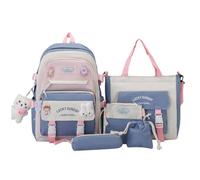 Large Capacity School Bag | Canvas Cute Aesthetic Backpack Tote Accessories