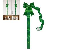 Large Christmas Tree Bow - Vintage Sparkling, LED Cabinet Ornament