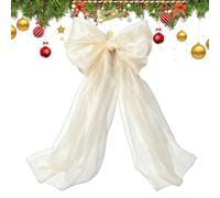 Large Christmas Tree Topper Bow - 18x70in Decorative Flexible Centerpiece