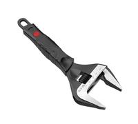 Large clé à molette réglable - Grande clé demi-lune en acier inoxydable | Clé d'entraînement forgée universelle large ouverture, clé, Wa multifonctionnelle