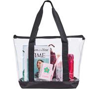 Large Clear Tote Bag, Fashion Pvc Shoulder Handbag For Women, Clear Stadium Bag For Security Travel,Shopping,Sports And Work[H3572]
