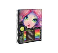 Large coloring book pages noires asst