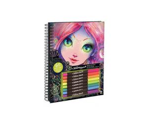 Large coloring book pages noires asst