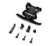 Large compatibilité : support de harnais pour caméra d'action pour chats, le double objectif permet des vidéos de la première personne Design respirant Support pour animal de compagnie Double support