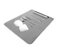 Large Dish - Drying Mat Microfiber Absorbent Non-Slip, Kitchen Countertops Vessel, Utensils Cups Bottles, Coffee Rack Gear, Home Apartment Supply, Restaurant Farmhouse Tool For Cleaning Projects