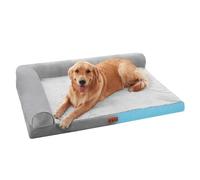 Large Dog Bed, Foam Dog Sofa Bed, Support Dog Couch, Calming Pet Bed, Raised Sides Dog Bed, Big Dog Bed Foam, Dog Bed For Large Dogs, Dog Couch For Patio, Puppy Bed With Support, Comfy Dog Bed With