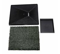 Large Dog Grass Potty Tray | Reusable Indoor Outdoor Pee Pad with Scent Management | Artificial Turf for Puppy Training/Medium Large Dogs | Easy Maintain Drawer Design (Small Size)