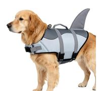 Large Dog Life-Vest, Rescue Handle-Vest, Shark Swimsuit for Puppy