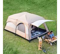 Large Family Tents for Camping 8-12 Person with Living Area, Portable Instant Tent with Removable Rainfly, Waterproof, Big Automatic Tent for Outdoor Hiking, Picnic, Gathering Vision