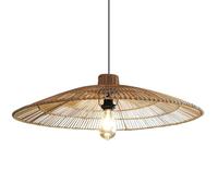 Large Farmhouse Chandelier Rattan Art Lampshade Primitive Lighting Lamp Fixtures Adjustable Ceiling Mount Hanging Lamp 23.6" Weaving Basket Light Ambient Illumination Bedroom, Entryway