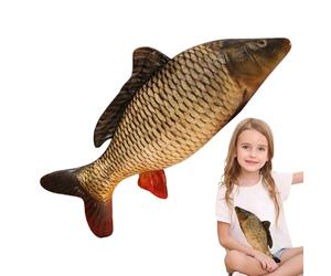 Large Fish Plush Pillow - Fish's Luxurious Toys, Stuffed Animal, Throw Pillow Carp Luxurious, Stuffed Toy Plush Pillows | Soft Fish Cushion For Bedroom Living Room Car Small Medium Puppy Pets