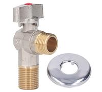 Large Flow Angle Stop Valve | Brass 1/2 NPT | for Sink (Rouge)