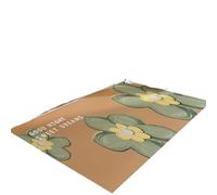 Large Flower Carpet Yellow Rug Good Night Mat Green Floral Home Decoration Non-Slip Living Room Bedroom Floor(Color01,80X120CM)