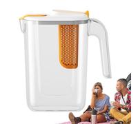 Large Fruit Infusers Pichet | 2600 ml Heat-Resistant Infused Water Container | INFSION Drink Maker For Hot Cold Beverages, Iced Tea, Fruits Juice, Detox Drinks, Refreshing Flavor Infuser For Home Out