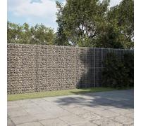 Large Galvanized Steel Gabion Basket with Lid 650x100x200 cm for Garden Wall, Retaining Structure, Outdoor Decoration, Heavy Duty Rust Resistant Wire Mesh, Easy No Tool Assembly, High Load Capacity