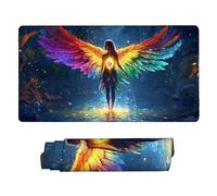 Large Game Tapis de Souris Ange de rêve avec Base en Caoutchouc Antidérapant Extended XXL Long Clavier Pad de Table Grand Tapis Souris, pour Gamer, Personnel Bureau, Accessoires Gaming 80 x 40 cm k662