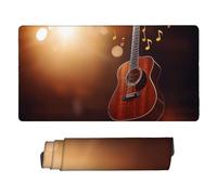 Large Game Tapis de Souris Guitare avec Base en Caoutchouc Antidérapant Extended XXL Long Clavier Pad de Table Grand Tapis Souris, pour Gamer, Personnel Bureau, Accessoires Gaming 50 x 25 cm k-466