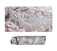 Large Game Tapis de Souris Lune de rêve avec Base en Caoutchouc Antidérapant Extended XXL Long Clavier Pad de Table Grand Tapis Souris, pour Gamer, Personnel Bureau, Accessoires Gaming 60 x 30 cm k666