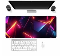 Large Gaming Mouse Mat Laser Metal, Mouse Pad 900x400mm, Computer Keyboard Mousepad Extended Desk Mat, Soft Smooth Surface and Anti-Slip Rubber Base for Office/Gaming