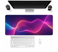 Large Gaming Mouse Mat Pink Spiral, Mouse Pad 900x400mm, Computer Keyboard Mousepad Extended Desk Mat, Soft Smooth Surface and Anti-Slip Rubber Base for Office/Gaming