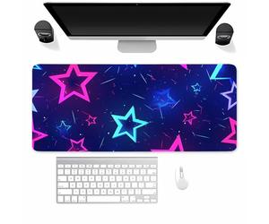 Large Gaming Mouse Mat Shining Star, Mouse Pad 1200x600mm, Computer Keyboard Mousepad Extended Desk Mat, Soft Smooth Surface and Anti-Slip Rubber Base for Office/Gaming