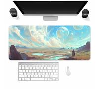 Large Gaming Mouse Mat Vast Grasslands, Mouse Pad 1200x600mm, Computer Keyboard Mousepad Extended Desk Mat, Soft Smooth Surface and Anti-Slip Rubber Base for Office/Gaming