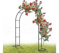 Large Garden Arch 300/350 cm, Extra Wide Wedding Arch for Climbing Plants, Rose Trellis, Outdoor Pergola for Garden Decoration, Durable Metal Structure