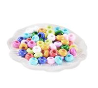 Large Hole Round Paracord Beads - 20 Pcs Acrylic Spacers | DIY Jewelry Maki