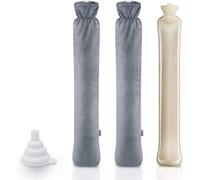 Large Hot Water Bottle 2l Hot Water Bottle Long Hot Water Bottle With 2 Super Soft Plush Covers With Foldable Funnel For Kids Neck Shoulder Abdomen Winter Warming-73cm
