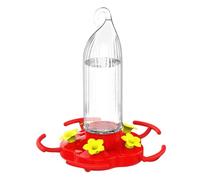 Large Hummingbird Feeder - Hangable Wild Bird Feeder 470ml,Garden Decoration with Ant-Proof Hook 5 Ports Hummingbird Feeding Bottle for Family Enthusiasts Porch Window Deck Balcony Patio