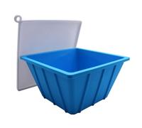 Large Ice Block Mold - 23x23x12.3cm Silicone Ice Block Mold With Lid | Extra Large 8lb Beverage Chiller Tray For Bathtub Cold Soak Water Cooler Beach Picnic Adults Men