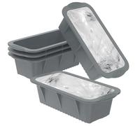 Large Ice Mold, Freezer Block Maker, Reusable Ice Container, Food Grade Silicone Block Mold 5 Piece Set for Home Kitchen Restaurant Outdoor Camping Picnic Party Beverage Cooling 9,84 Pouces