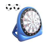 Large Inflatable Soccer Target Game 150cm Football Dartboard Training Set Heavy Duty PVC Blow Up shoting Accuracy Practice Board Includes 2 Balls Portable Outdoor Sports Activity Challenge for Skill
