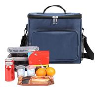 Large Insulated Lunch Bag, Beach Cooler Tote Bags, 10.24x6.69x9.45 Inches Waterproof Food & Drink Bottle Design, Can Cooling Pack for Women, Men, Adults, Hiking, Camping, School, Offices, and Fishing