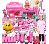 LARGE KIT MEDICINE PETIT DOCTEUR DANS LA CASE accessoires - 75 PAQUETS