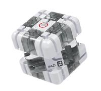 Large Labyrinth 3D Puzzle Maze Cube, Engaging Brain Teaser Toy, 3D Maze Cube, Improve Spatial Recognition and Cultivate Logical Thinking (White)