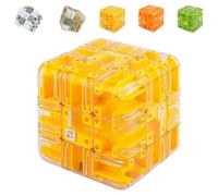 Large Labyrinth 3D Puzzle Maze Cube - Engaging Brain Teaser Toy,3D Maze Puzzle Cube Brain Teaser Game,Logical Challenge 3x3 Maze Cube,for Stress Relief & Logic Development-E