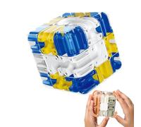 Large Labyrinth 3D Puzzle Maze Cube - Engaging Brain Teaser Toy,3D Maze Puzzle Cube Brain Teaser Game,Logical Challenge 3x3 Maze Cube,for Stress Relief & Logic Development-F