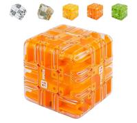 Large Labyrinth 3D Puzzle Maze Cube - Engaging Brain Teaser Toy,3D Maze Puzzle Cube Brain Teaser Game,Logical Challenge 3x3 Maze Cube,for Stress Relief & Logic Development-D