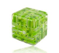 Large Labyrinth 3D Puzzle Maze Cube - Engaging Brain Teaser Toy (Green)